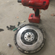 Big, very heavy dual mass flywheel. I wouldn’t be surprised if this thing was pushing close to 30lbs